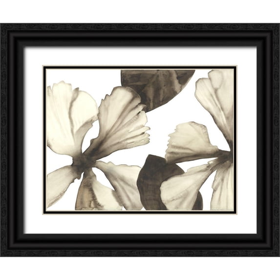 Hendrick, Cathy 18x15 Black Ornate Wood Framed with Double Matting Museum Art Print Titled - Hibiscus I