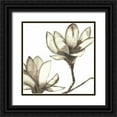 thumbnail image 1 of Hendrick, Cathy 26x26 Black Ornate Wood Framed with Double Matting Museum Art Print Titled - Magnolia III, 1 of 4