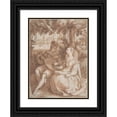 thumbnail image 1 of Hendrick Goltzius 14x18 Black Ornate Wood Framed Double Matted Museum Art Print Titled - Spring (ca. 1594), 1 of 5