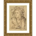 thumbnail image 1 of Hendrick Goltzius 18x24 Gold Ornate Framed and Double Matted Museum Art Print Titled - Portrait of a Man (1607), 1 of 4