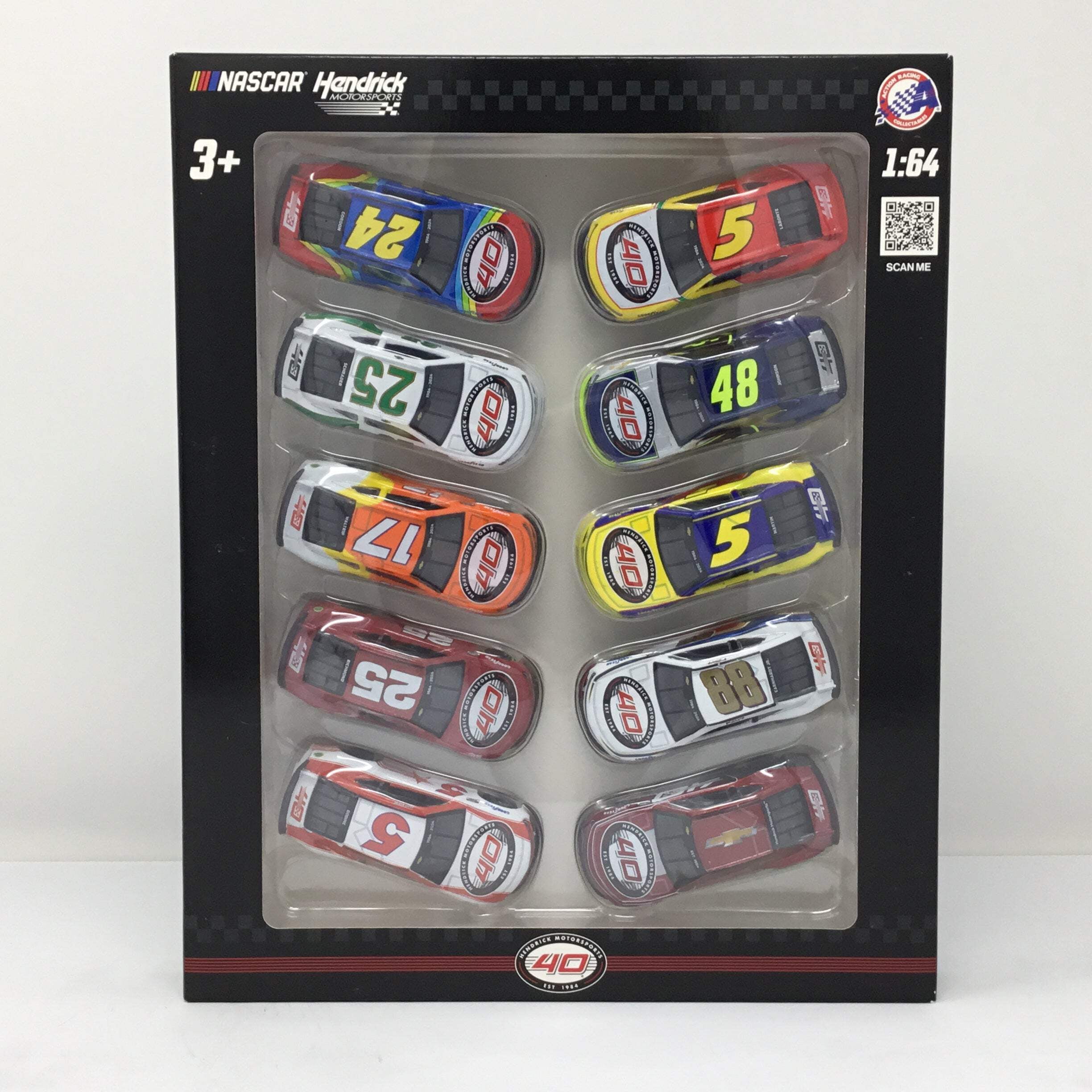 Hendricks Collection Hendrick Motorsports 40th Anniversary 1:64 Diecast 10 Car Set - Walmart.com