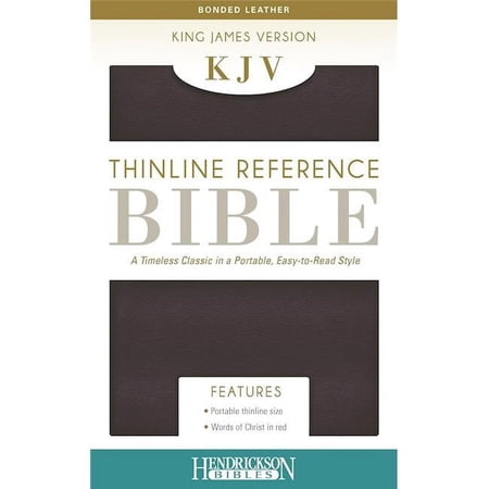 Hendrickson Publishing Group 095664 KJV Thinline Reference Bible - Burgundy Bonded Leather