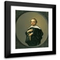 thumbnail image 1 of Hendrik Gerritsz Pot 12x14 Black Modern Framed Museum Art Print Titled - Portrait of a Bearded Man Wearing a Black Coat with a Large White Collar, Holding a Pair of Gloves, 1 of 5