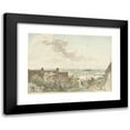 thumbnail image 1 of Hendrik Hoogers 18x14 Black Modern Framed Museum Art Print Titled - Face in Nijmegen with a Spring Over the River (1785), 1 of 5