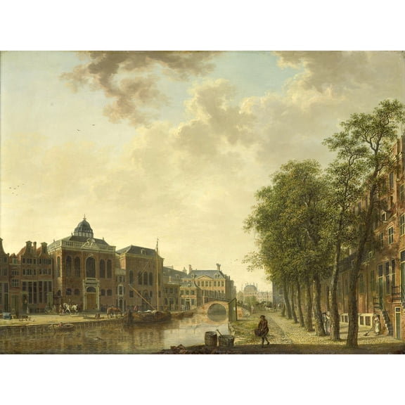 Hendrik Keun View Houtmarkt Amsterdam Painting Extra Large XL Wall Art Poster Print
