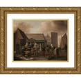 thumbnail image 1 of Hendrik Martensz. Sorgh 24x19 Gold Ornate Framed and Double Matted Museum Art Print Titled - Fish Market (1650 - 1670), 1 of 4