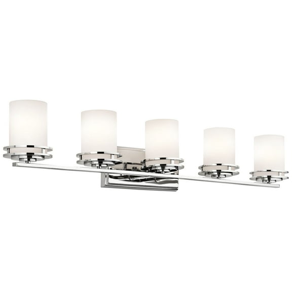 Hendrik Modern 5-Light Bathroom Vanity Light in Chrome