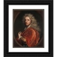 thumbnail image 1 of Hendrik Van Limborch 12x14 Black Ornate Wood Framed Double Matted Museum Art Print Titled: Self-Portrait (1708), 1 of 5