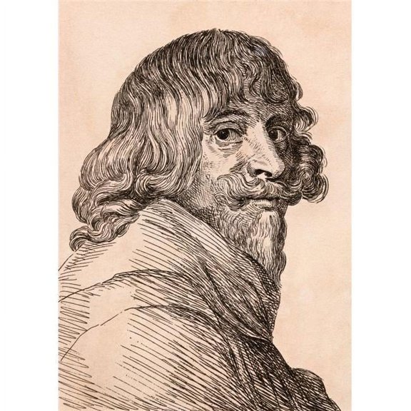 Hendrik Van Steenwyck the Younger Circa 1580 - Circa 1649 Flemish Artist From 75 Portraits of Celebrated Painters From A Poster Print, 12 x 17