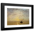 thumbnail image 1 of Hendrik Willem Mesdag 14x12 Black Modern Framed Museum Art Print Titled - Marine (1890), 1 of 5