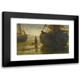 thumbnail image 1 of Hendrik Willem Mesdag 18x12 Black Modern Framed Museum Art Print Titled - Sunday Morning, 1 of 5
