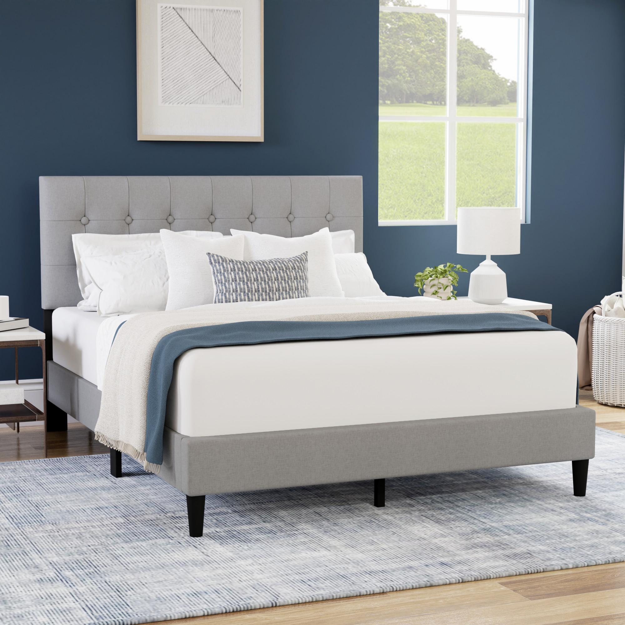 Zoey Tufted Upholstered Twin Daybed With Trundle by Hillsdale Living