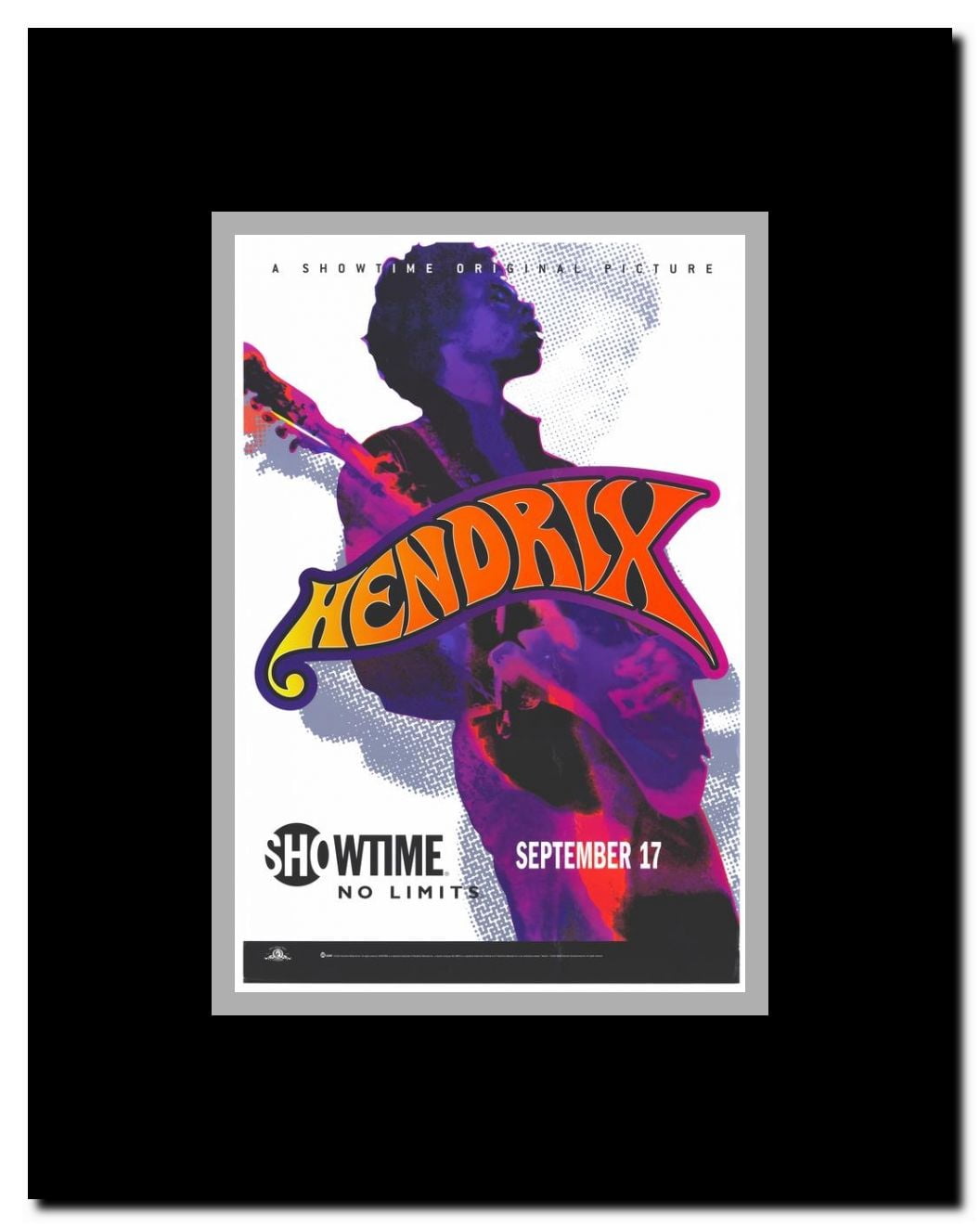 Hendrix Framed Movie Poster