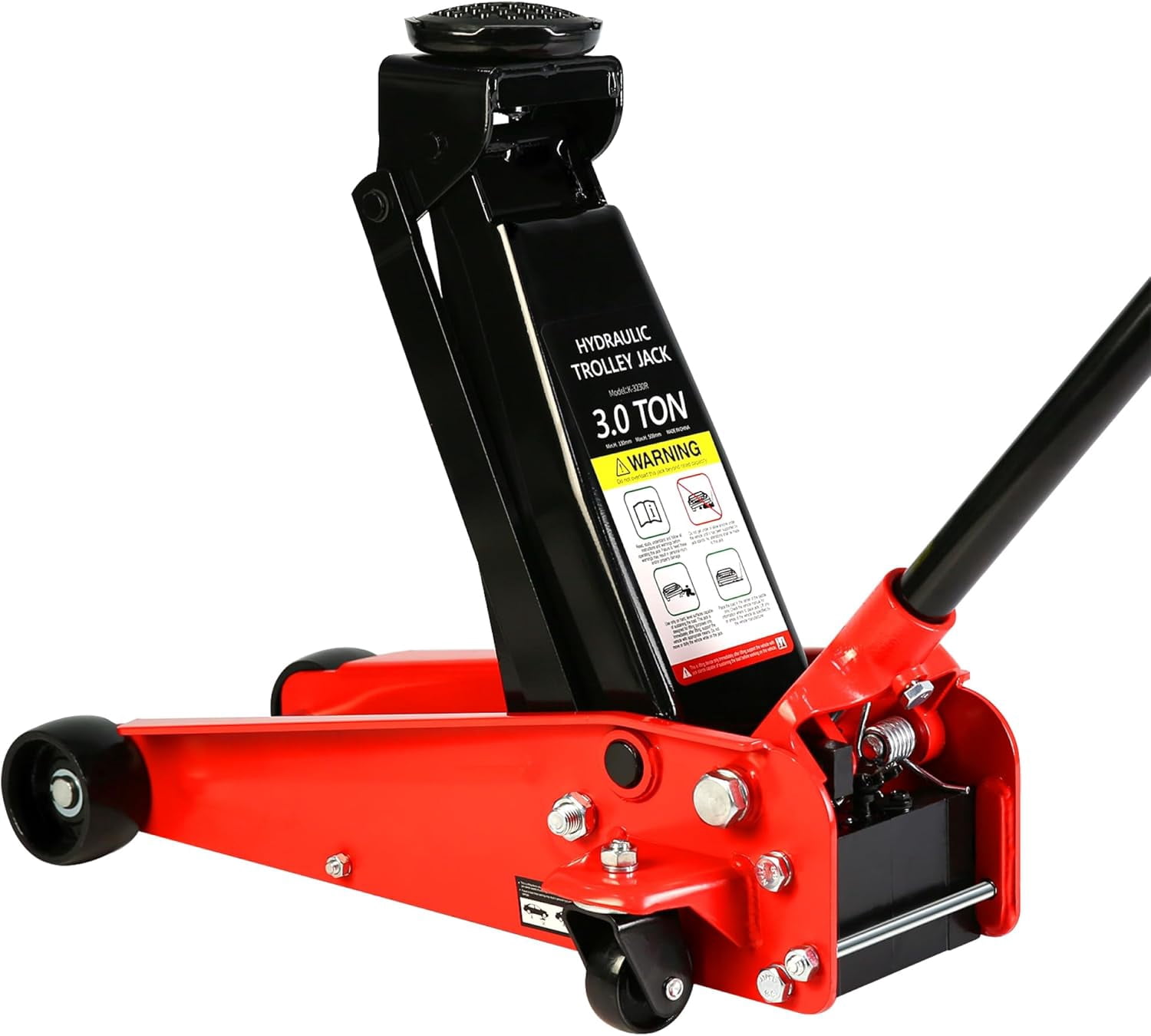 Henf 3 Ton Low Profile Trolley Floor Jack,Professional Steel Racing ...