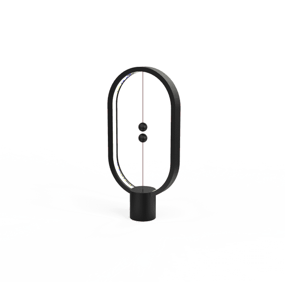 Heng Balance Lamp Ellipse Plastic USB Chargeable, Black