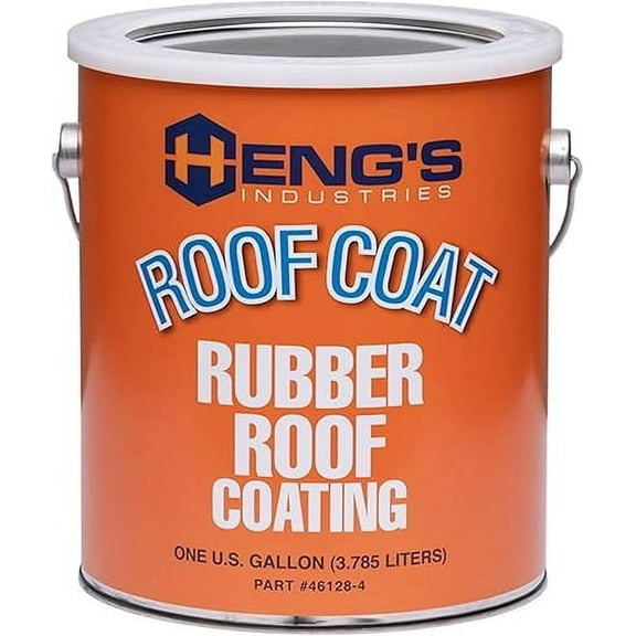 Heng's Industries 42128-4 Roof Coating Covers up to 200 Sq Ft 1 Gal Red Label