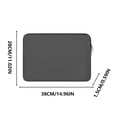 thumbnail image 1 of HengDidi 14 Inch Padded Laptop Sleeve with Soft Lining and Secure Zipper - Protective Case for Shock Resistance, Scratch Prevention in Backpack or Travel - Lightweight and Stylish, 1 of 2