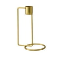 thumbnail image 1 of HengDidi 15x11cm Elegant Simple Modern Iron Metal Candlestick Nordic Candle Holders Simple Crafts Candle Holder for Dinner Party Wedding Decor Accessories Home Decor Gold, 1 of 6