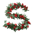 thumbnail image 1 of HengDidi 16-Piece Valentine's Day Rose Vine Garland with Green Leaves, 78.7" Artificial Silk Flowers for Wedding Arch Home Decor Indoor Outdoor Party Holiday Decoration (Red/White/Pink/Orange), 1 of 7