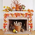 thumbnail image 1 of HengDidi 170-175cm Simulation Maple Leaf Vine Rattan with 36 Leaves, Multi-Color Autumn Themed Decor for Seasonal Home and Party Ambiance, 1 of 6