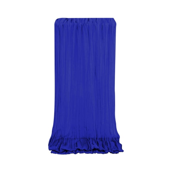 HengDidi 1pc Cheesecloth Table Runner Blue 10ft Gauze Cheese Cloth Pleated Gauze Table Flag Wedding Party Table Runner for Party Long Rustic Sheer Table Runners