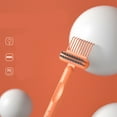 thumbnail image 1 of HengDidi 2-Pack Dual-Sided Hairbrush Cleaning Tool with Nylon Bristles, Compact Comb Cleaner for Home & Travel, Durable Plastic Hair Remover Brush (Orange/Green/Gray), 1 of 6