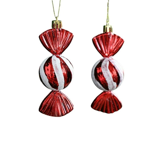 HengDidi 2 Pc Christmas Snowman Ornament Set for Tree Hanging Decor Small Pendant Festive Home Party Decoration