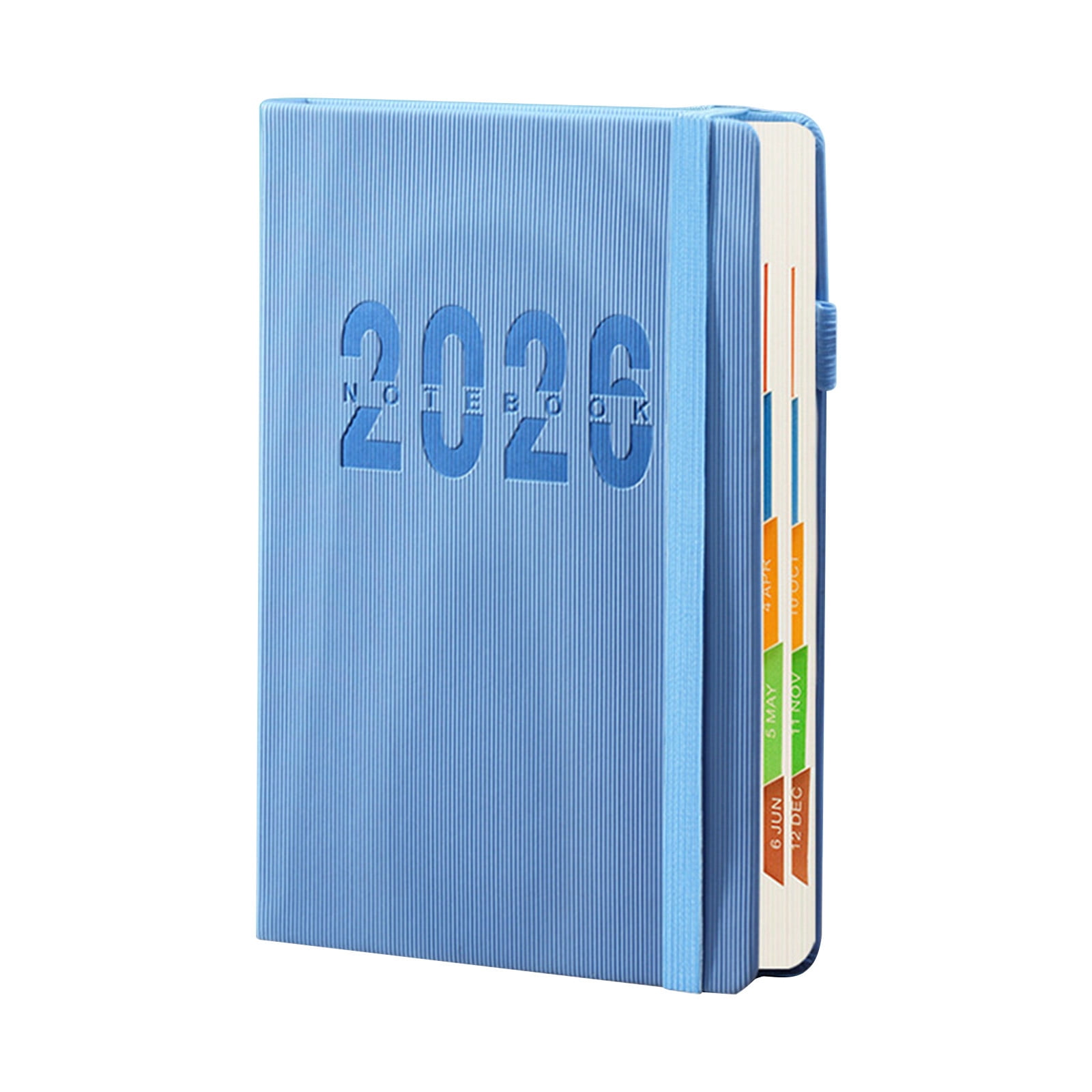 HengDidi 2026 Hardcover Weekly Planner Notebook with Monthly Tabs, 80gsm Thick Paper, Elastic Closure and Inner Pocket for Efficient Office Planning