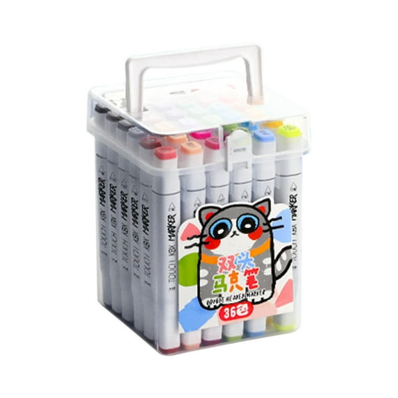 HengDidi 24-Color Washable Acrylic Marker Set - Large Capacity Water-Based Paint Pens for Art & Craft, Non-Bleed Layering Colors (240ml)