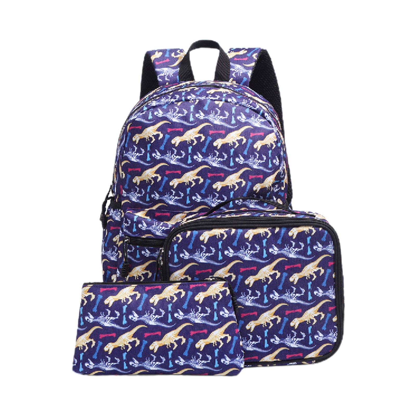 Soekidy Girls Backpack Set - Unicorn Bookbag With Lunch Box & Pencil Case, 3-in-1 School Bag For Toddlers