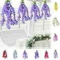 thumbnail image 1 of HengDidi 31.5 Inch Artificial Lilac Flower Hanging Vines - Realistic Faux Ceiling Decor for Wedding, Arch, Spring Party, Indoor-Outdoor Versatile Plastic Greenery Arrangement, 1 of 7