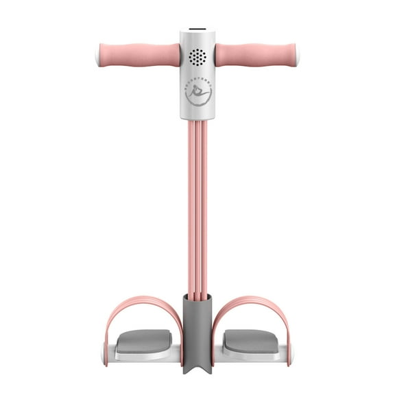 HengDidi 4-Tube Resistance Band Pedal Exerciser - Non-Slip Foot Straps for Home Leg and Arm Fitness Training