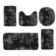 thumbnail image 1 of HengDidi 5-Piece Tie-Dye Bath Mat Collection - Thick Velvet Fleece Rugs with Secure Backing, Machine Washable Durable for Home Bathroom Decor, 1 of 8