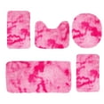 thumbnail image 1 of HengDidi 5-Piece Tie-Dye Bath Mat Collection - Thick Velvet Fleece Rugs with Secure Backing, Machine Washable Durable for Home Bathroom Decor, 1 of 8