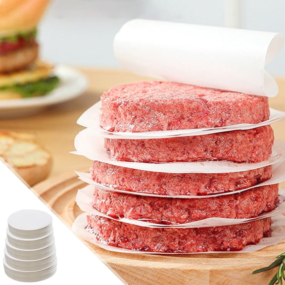 HengDidi 500 Pack Hamburger Patty Separator Papers - Thickened Non Stick Oil Absorbing Sheets for Cooking and Grilling, Easy Meat Separation, 14x14cm Size