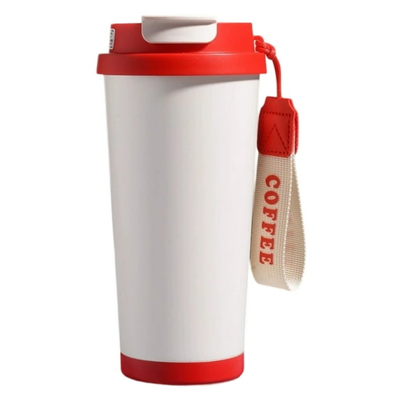 HengDidi 500ml Stainless Steel Insulated Coffee Mug With Straw Portable Size 9x9x19.5cm Temperature Preservation For Hot Cold Drinks
