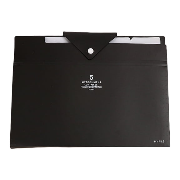 PUREKKI A4 Expandable Accordion File Folder Multi-Pocket Organizer with Compartments Water-Resistant Polypropylene for Document Storage and Office Supplies Foldable 12.79 x 9.92 Inch