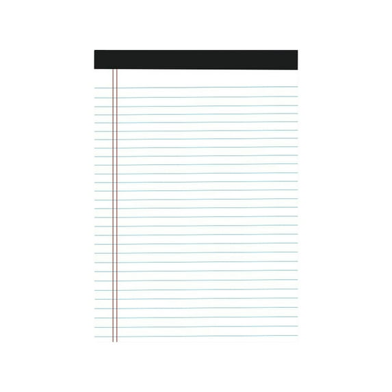 HengDidi A4 Tearable Notebook 4-Pack Lined Pages, Flip-Over Binding, Thick Bleed-Resistant Paper for College, Office Journaling, Back-to-Campus Supplies White