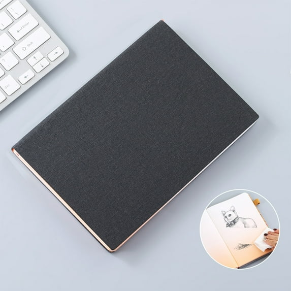 HengDidi A5 Smart Erasable Notebook with Digital Scan App Integration Reusable Writing Pages Convert Notes to Editable Files Eco-Friendly Leather Cover Compact Size for Campus Work