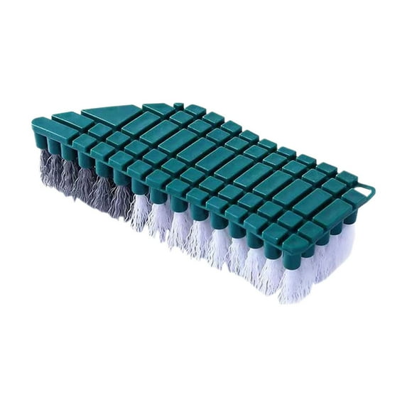 HengDidi Adjustable Angle Grout Cleaning Brush - Heavy Duty V-Shaped Bristles for Window Tracks & Bathroom Corners with Hanging Hook