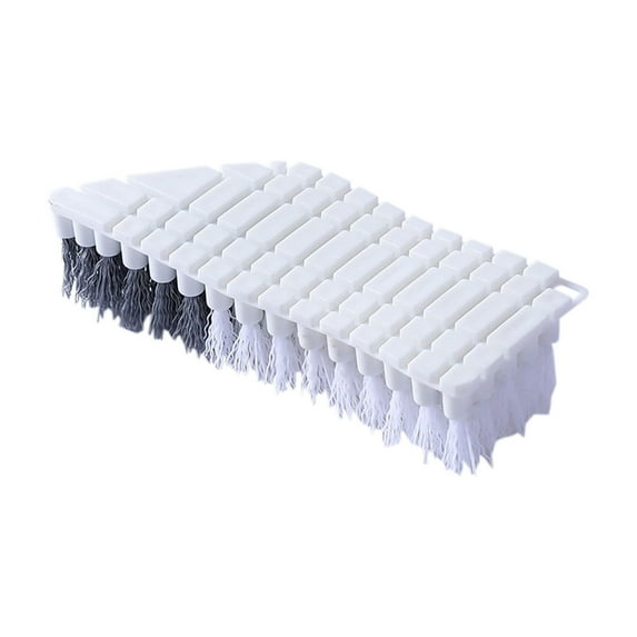 HengDidi Adjustable Angle Grout Cleaning Brush - Heavy Duty V-Shaped Bristles for Window Tracks & Bathroom Corners with Hanging Hook