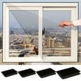 thumbnail image 1 of HengDidi Adjustable DIY Window Screen Mesh Black Mosquito Protection Breathable Frame Installation Kit No Drill Home Ventilation, 1 of 7
