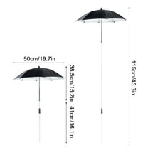 HengDidi Adjustable Garden Sun Protection Umbrella for Potted Plants - Lightweight Alloy Frame UV Shade Cover Planter Decor