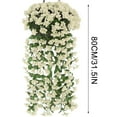 thumbnail image 1 of HengDidi Artificial Violet Flower Bouquet Garden Plant Fence Decor Wall Hanging for Outdoor Indoor Balcony Yard Decoration Easy to Install Nature-Inspired, 1 of 6
