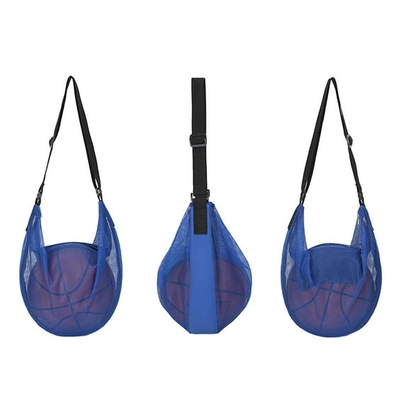HengDidi Breathable Mesh Sports Ball Bag with Adjustable Shoulder Strap - Portable Tote for Basketball, Soccer, Volleyball, Gym & Outdoor