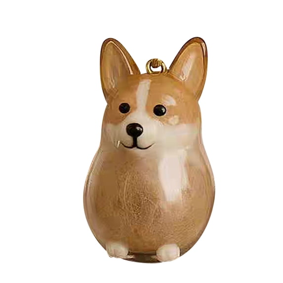 HengDidi Clear Acrylic Pet Keepsake Box with Cute Dog Pendant, Transparent Storage Organizer for Small Items or Mementos, Decorative Box for Pet Lovers