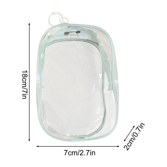 HengDidi Clear PVC Display Backpack with Keychain Attachment for Doll Accessories - Protects Collectors' Items with Dust-Resistant Cover