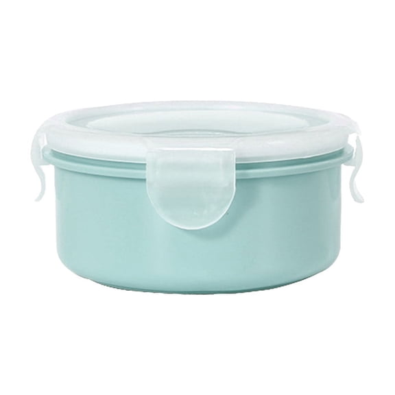 HengDidi Compact Airtight Mini Circular Food Storage Container Leak Proof Sealed Lid for Snacks Cooked Meals Bento Box Fridge Pantry Organization Easy Clean
