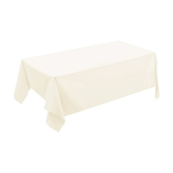 HengDidi Convenient Disposable Plastic Tablecloth for Parties Picnics Banquets Wipe-Clean Non-Absorbent Surface Large 54x72 Inch Event Cover Hassle-Free Decor