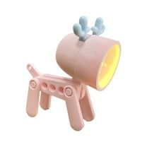 HengDidi Cute Night Light for Kids, Adorable Mini Led Table Desk Lamp, Decorative Lamp Nightstand, Animal Pet Nightlights, Christmas Decorate Birthday Gifts for Children, Students (1 x Pink Dog)